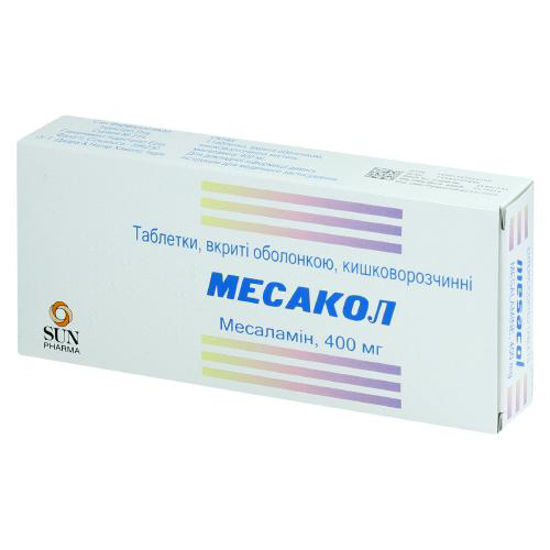 Месакол таблетки 400 мг №50.